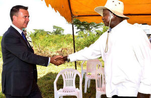 Lancaster MP and President Museveni