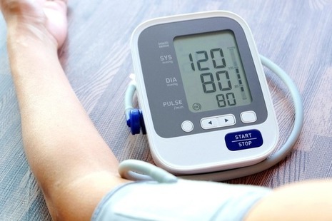 A blood pressure and heart monitor