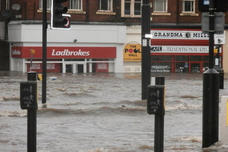 Flooding in Rochdale on Boxing Day 2015