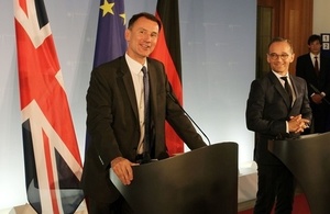 Read 'Foreign Secretary visits Berlin for talks with German Minister of Foreign Affairs'