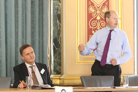 Jonathan Jones and Philip Rutnam at Civil Service mental health conference