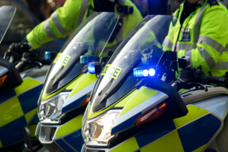 Police on motorbike