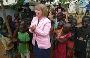 Harriet Baldwin in South Sudan