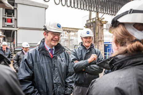 Secretary of State Greg Clark visited Sellafield with NDA Chief Executive David Peattie