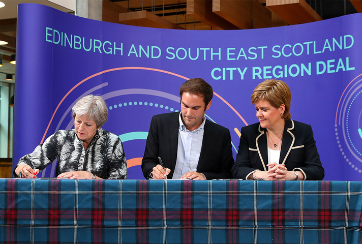 PM signing Edinburgh and South East Scotland City Deal