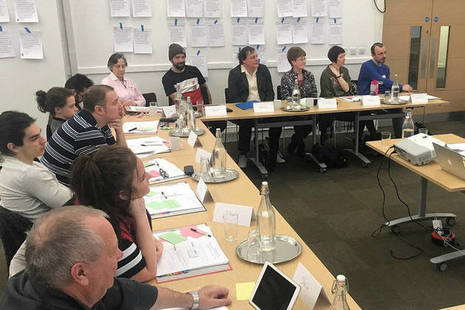 Citizens' jury deliberating