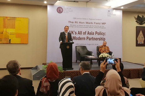 Minister Mark Field speech: The UK and All of Asia: A Modern Partnership