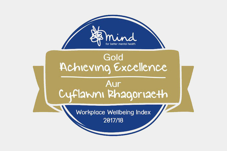 Mind Gold award badge.