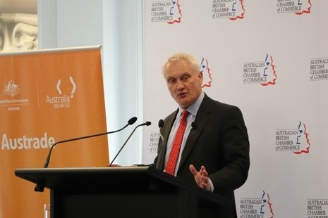 Trade Minister Graham Stuart promoting opportunities for UK firms at Austrade.