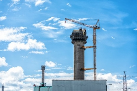 Crane for Windscale pile chimney