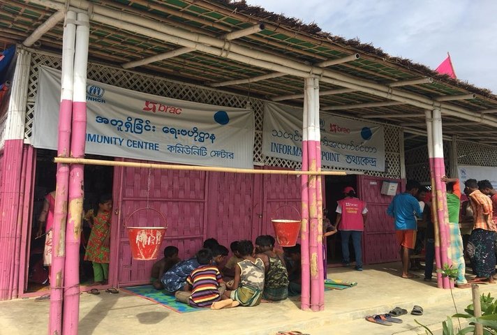 Community centre in Bangladesh - taken during Special Envoy for Gender Equality Joanna Roper's visit in June 2018