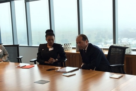 Minister Hollingbery and Minister Kenewendo