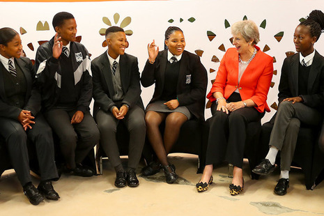 PM Theresa May in Africa