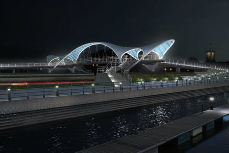 artists impression of princes quay bridge