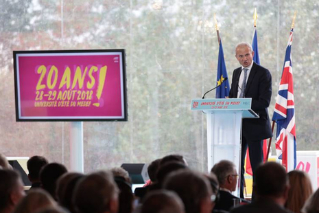 David Liddington delivering the speech