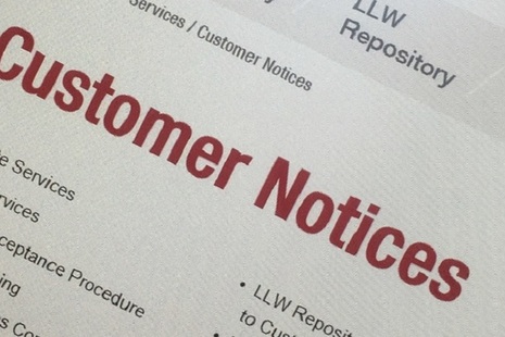 customer notice image