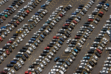 A photograph of a car park.