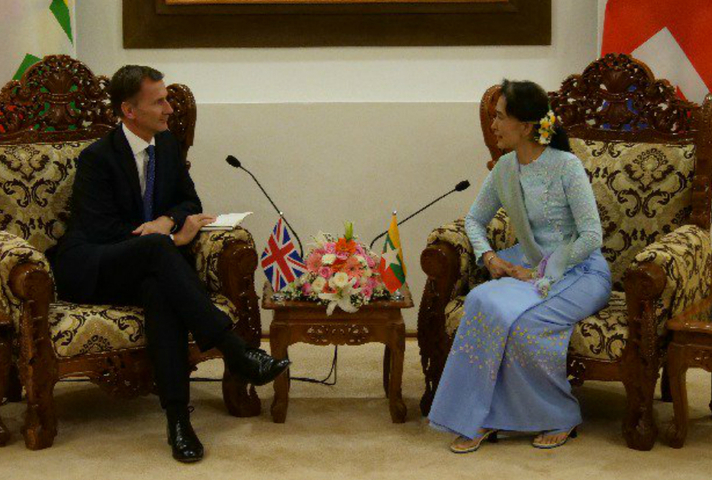 Jeremy Hunt's statement to media on his September 2018 visit to Burma