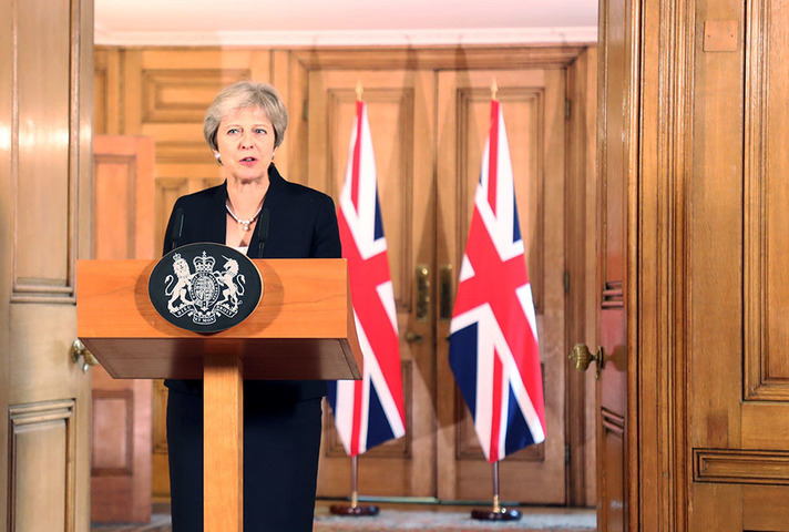 Prime Minister Theresa May gives a statement on Brexit negotiations