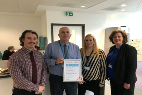 HMCTS staff holding certificate