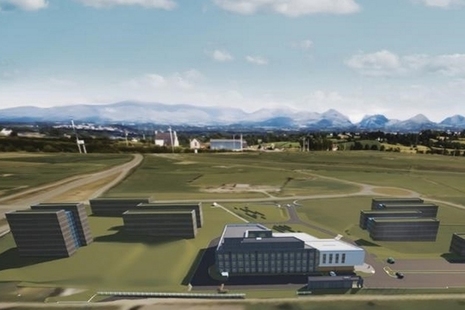 Artist impression of the Thermal Hydraulic Facility