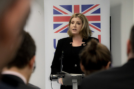 International Development Secretary Penny Mordaunt speaking at CDC