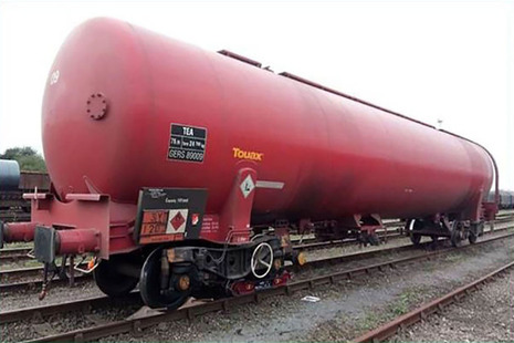 The wagon involved, following the incident (image courtesy of DB Cargo)