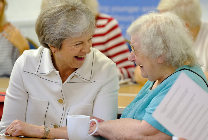 PM Theresa May launching the Loneliness Strategy