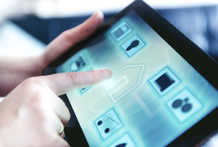 Tablet showing new technology
