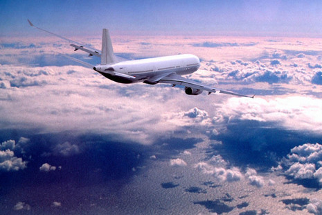 Aeroplane in sky