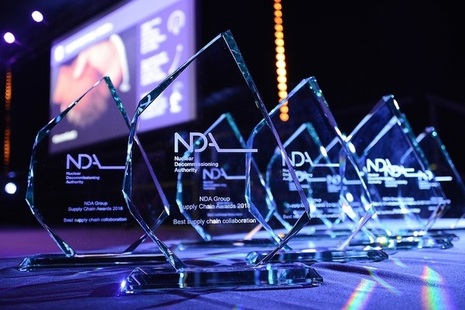 Trophies for the winning suppliers