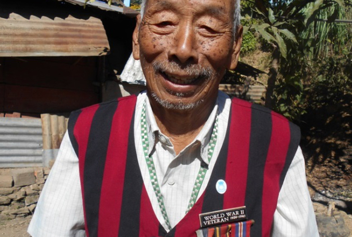 A Commonwealth veteran from Nagaland, India, who fought for Britain in Burma during WWII. Picture: RCEL