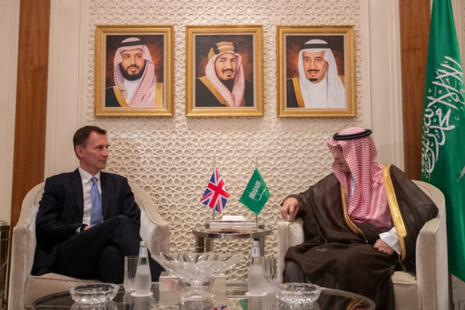 Landscape of Jeremy Hunt with Foreign Minister