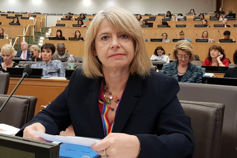 Harriet Baldwin looking serious