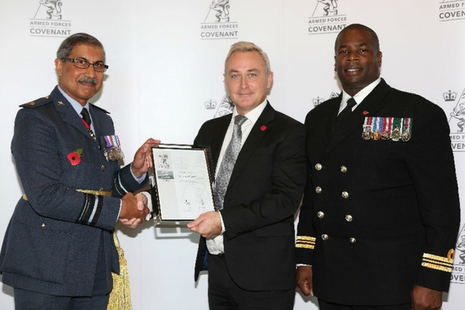 Highways England staff accept award