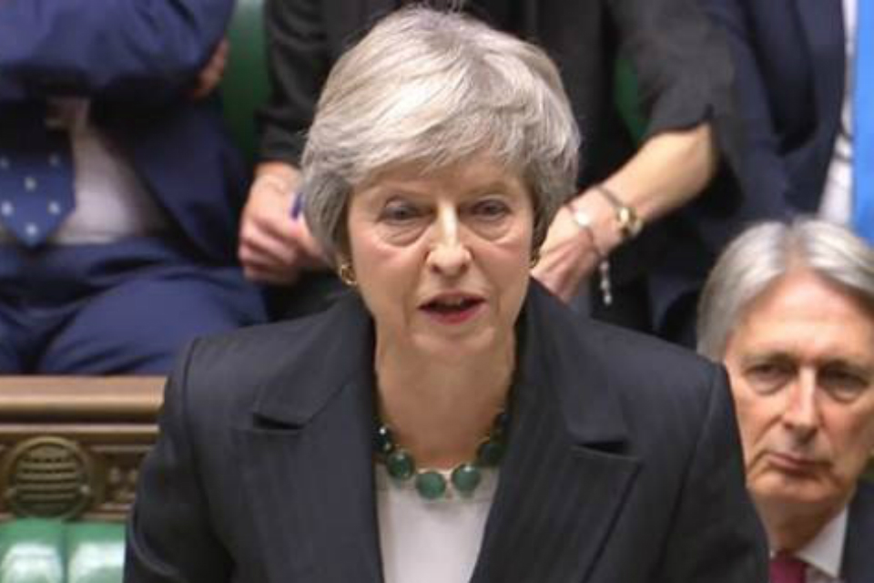 Landscape of Theresa May in Parliament