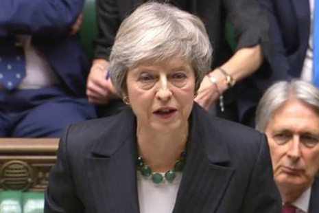 Landscape of Theresa May in Parliament