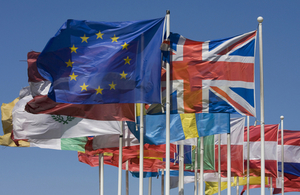 UK and EU flags