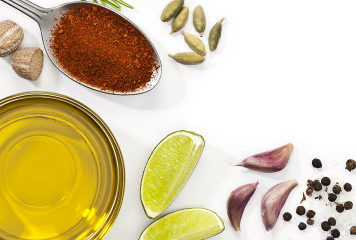 Oil and spices