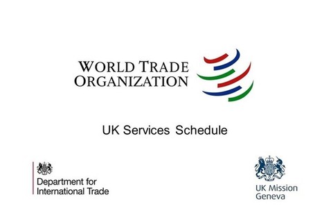 World Trade Organization logo with text: UK Services Schedule