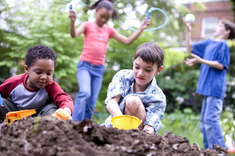 children playing together