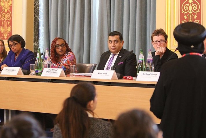 Lord Tariq Ahmad of Wimbledon with 3 females