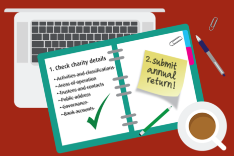 Check and update your charity details