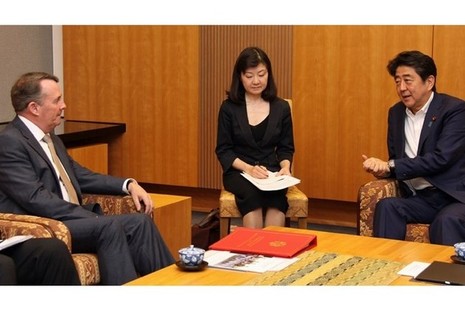Liam Fox met the Japanese Prime Minister in August