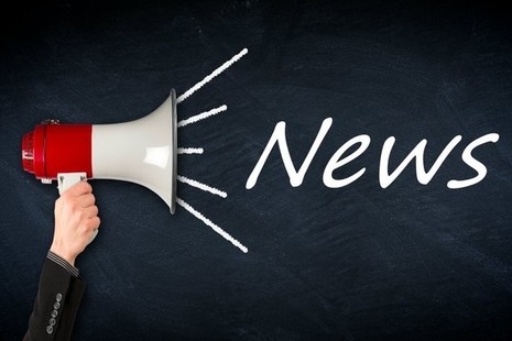 A megaphone with the word news next to it.
