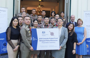 British Embassy Bangkok and Thai Authorities Roll Out Bilingual Police Report at Five Thai Police Stations