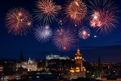 Fireworks over Edinburgh