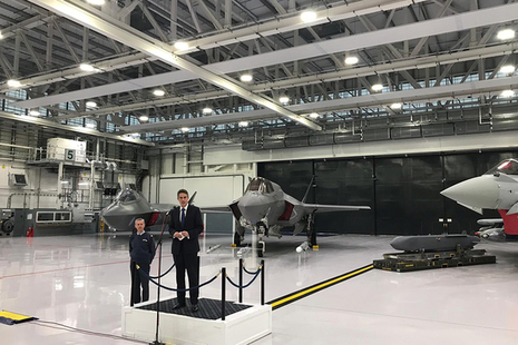 Defence Secretary, Gavin Williamson visits RAF Marham