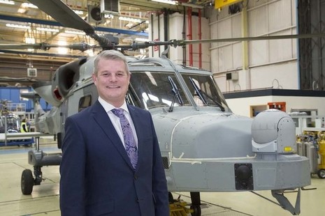 Defence Minister Stuart Andrew at Leonardo, Yeovil