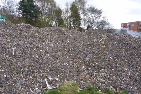 Waste dumped at school